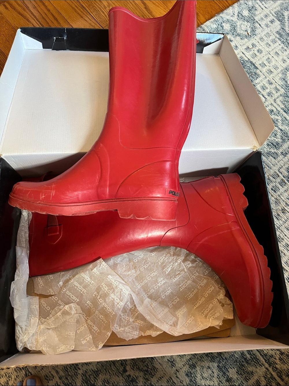 Polo by Ralph Lauren Red Women's Rain Boots